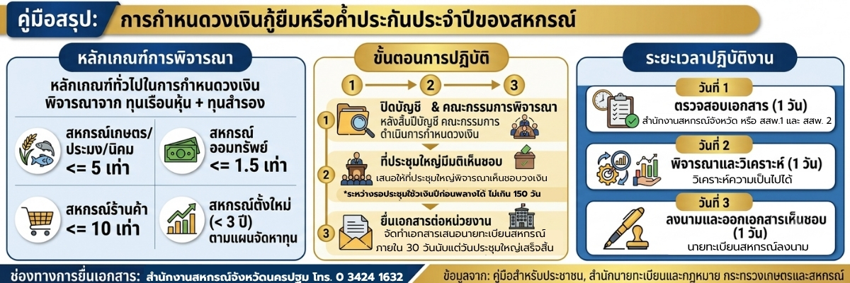 การกำหนดวงเงินกู้ยืมหรือค้ำประกัน